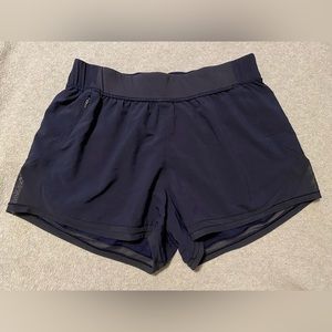 Lululemon Two With One Short Mid Rise 3” Size 6 Midnight Navy Chakra Print